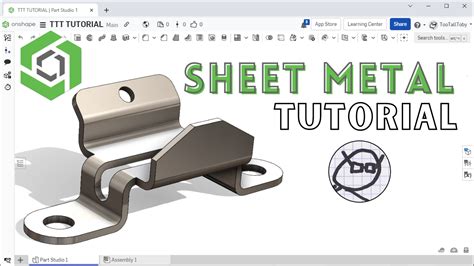 sheet metal in onshape|onshape sheet metal tutorial.